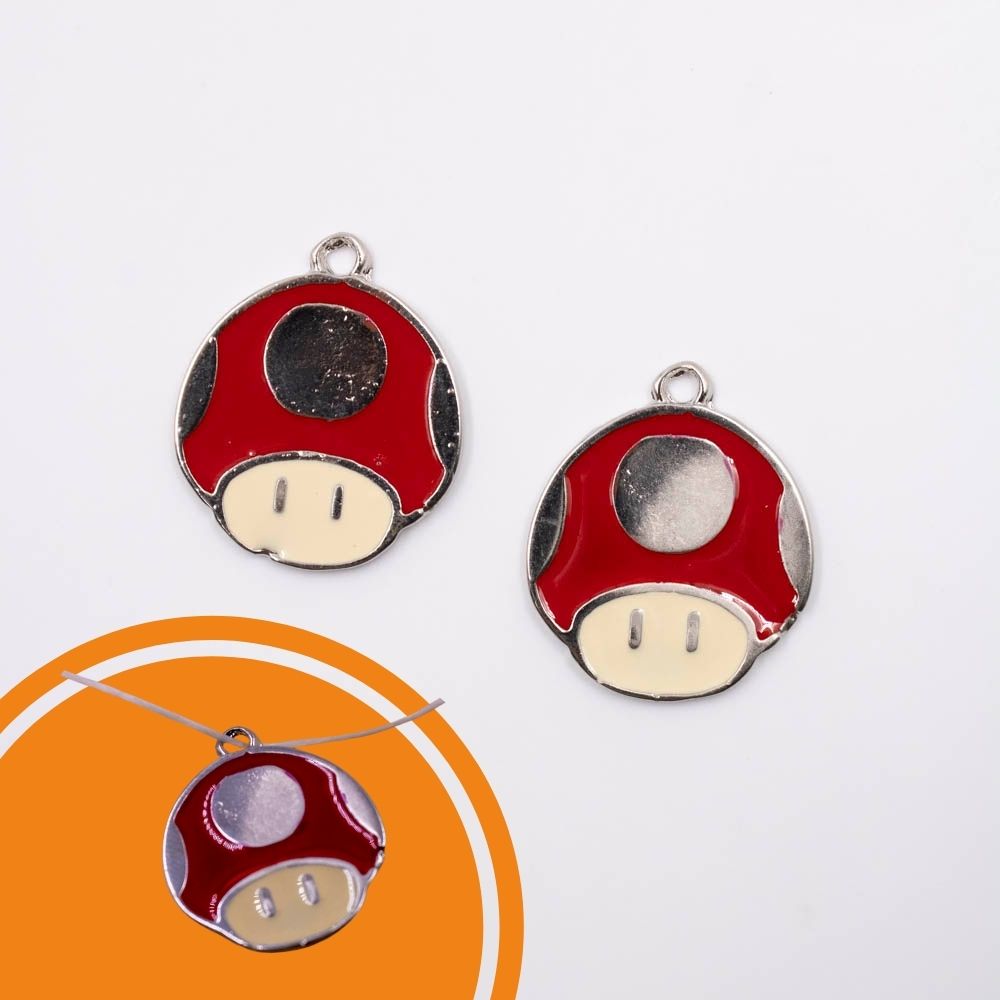 PINGENTE-COGUMELOS-MARIO-27X24MM-EM-ZAMAC-COM-02-PECAS---201---VERMELHO