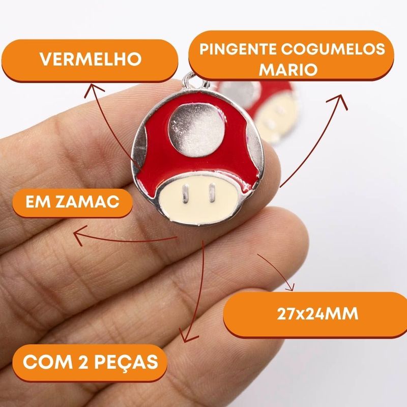 PINGENTE-COGUMELOS-MARIO-27X24MM-EM-ZAMAC-COM-02-PECAS---201---VERMELHO