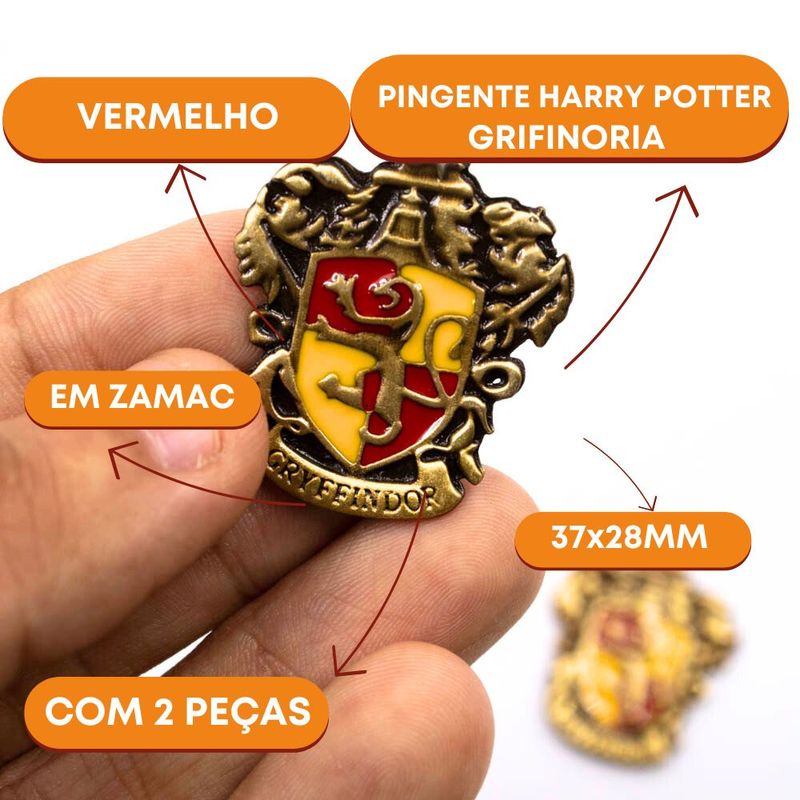 PINGENTE-HARRY-POTTER-GRIFINORIA-37X28MM-EM-ZAMAC-COM-02-PECAS---VERDE-E-AMARELO