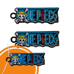 PINGENTE LOGO ONE PIECE 44X15MM EM ZAMAC COM 02 PEÇAS