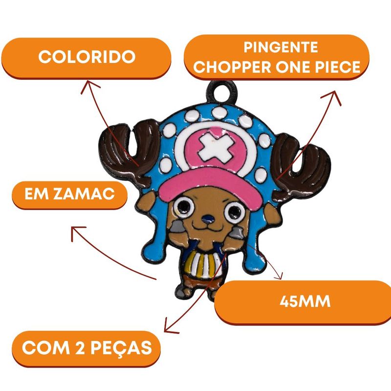 PINGENTE-CHOPPER-ONE-PIECE-45MM-EM-ZAMAC-COM-02-PECAS---103---COLORIDO