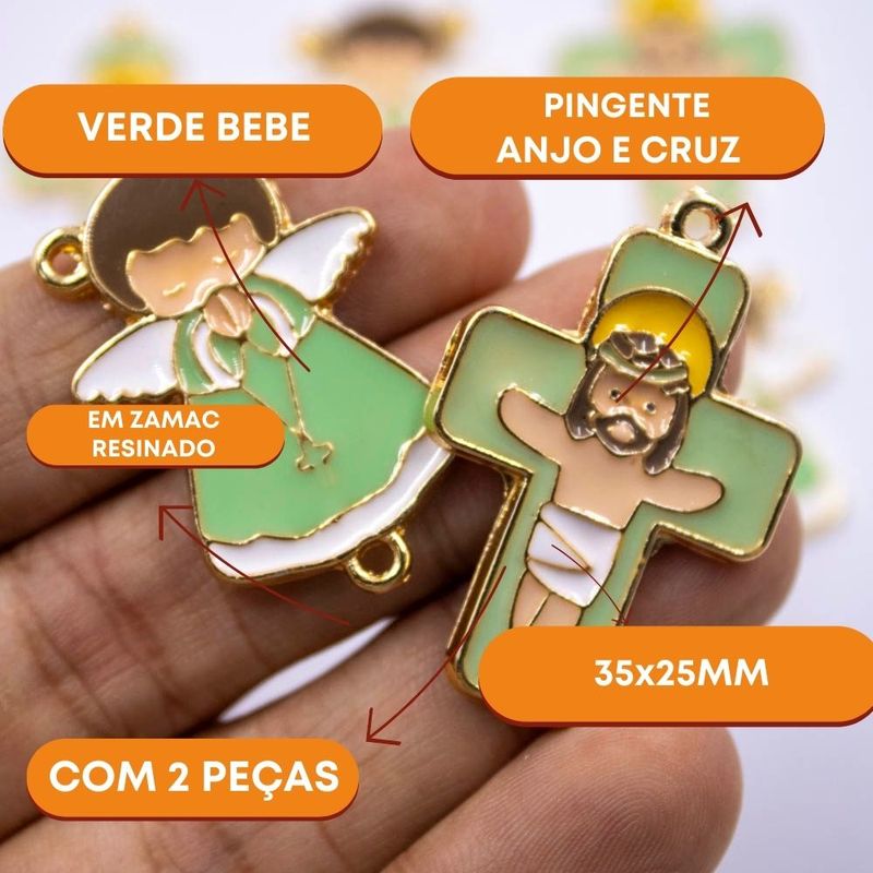 ENTREMEIO-ANJO-E-CRUZ-35X25MM-EM-ZAMAC-RESINADO-COM-10-PECAS---VERDE-BEBE