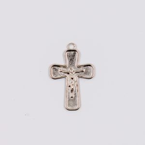 PINGENTE CRUCIFIXO LISO 42X28MM EM ZAMAC O KG