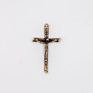 PINGENTE CRUCIFIXO TRABALHADO 52X30MM EM ZAMAC O KG