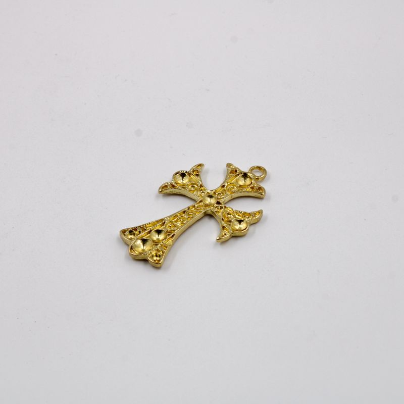 PINGENTE-CRUZ-PARA-STRASS-48X30MM-EM-ZAMAC-O-KG---DOURADO