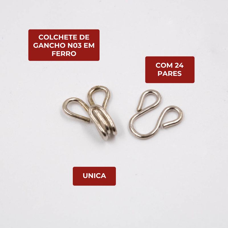 COLCHETE-DE-GANCHO-N03-EM-FERRO-COM-24-PARES---UNICA