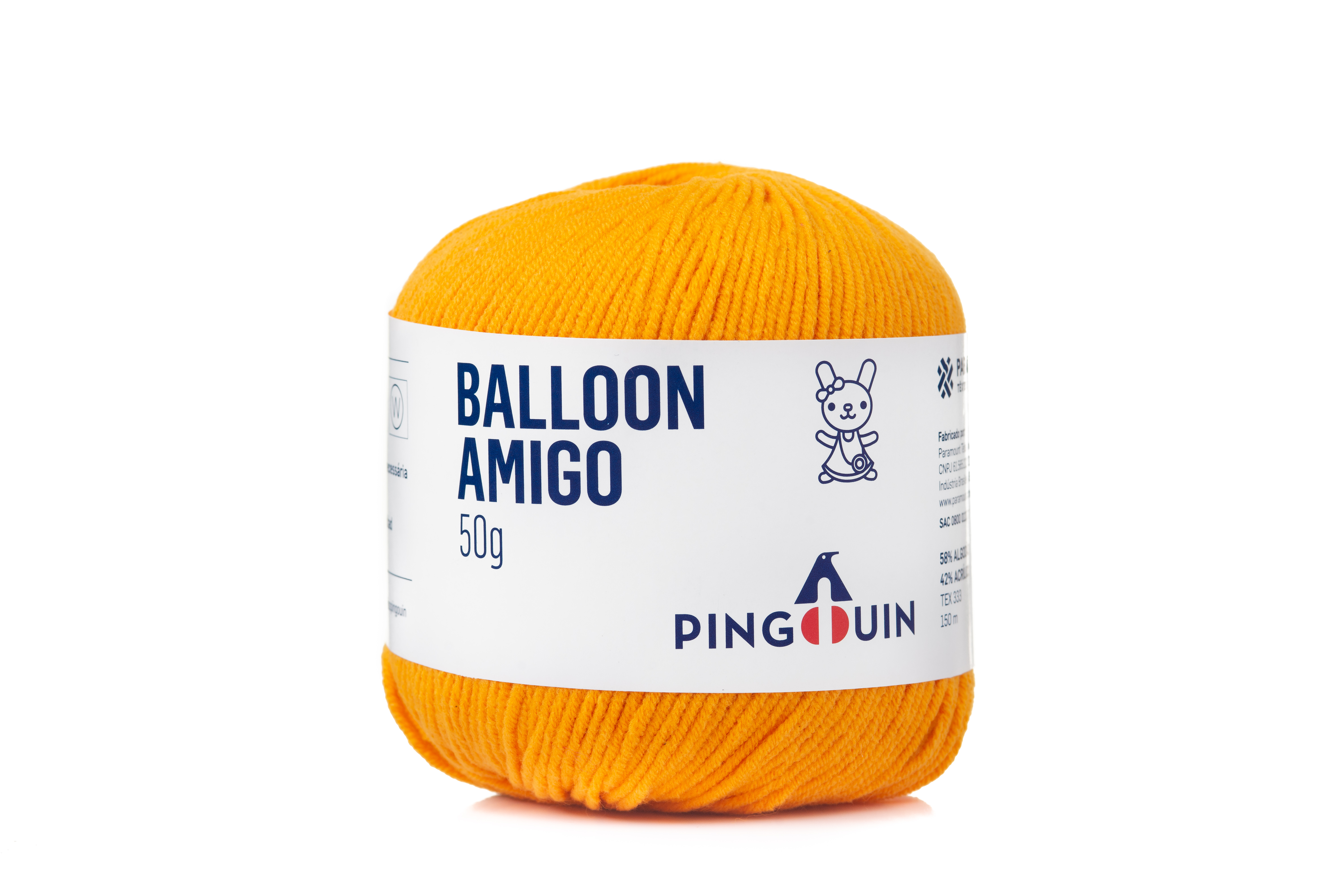 LINHA-BALLOON-AMIGO-PINGOUIN-150MT-50G---0210---MANDARIM