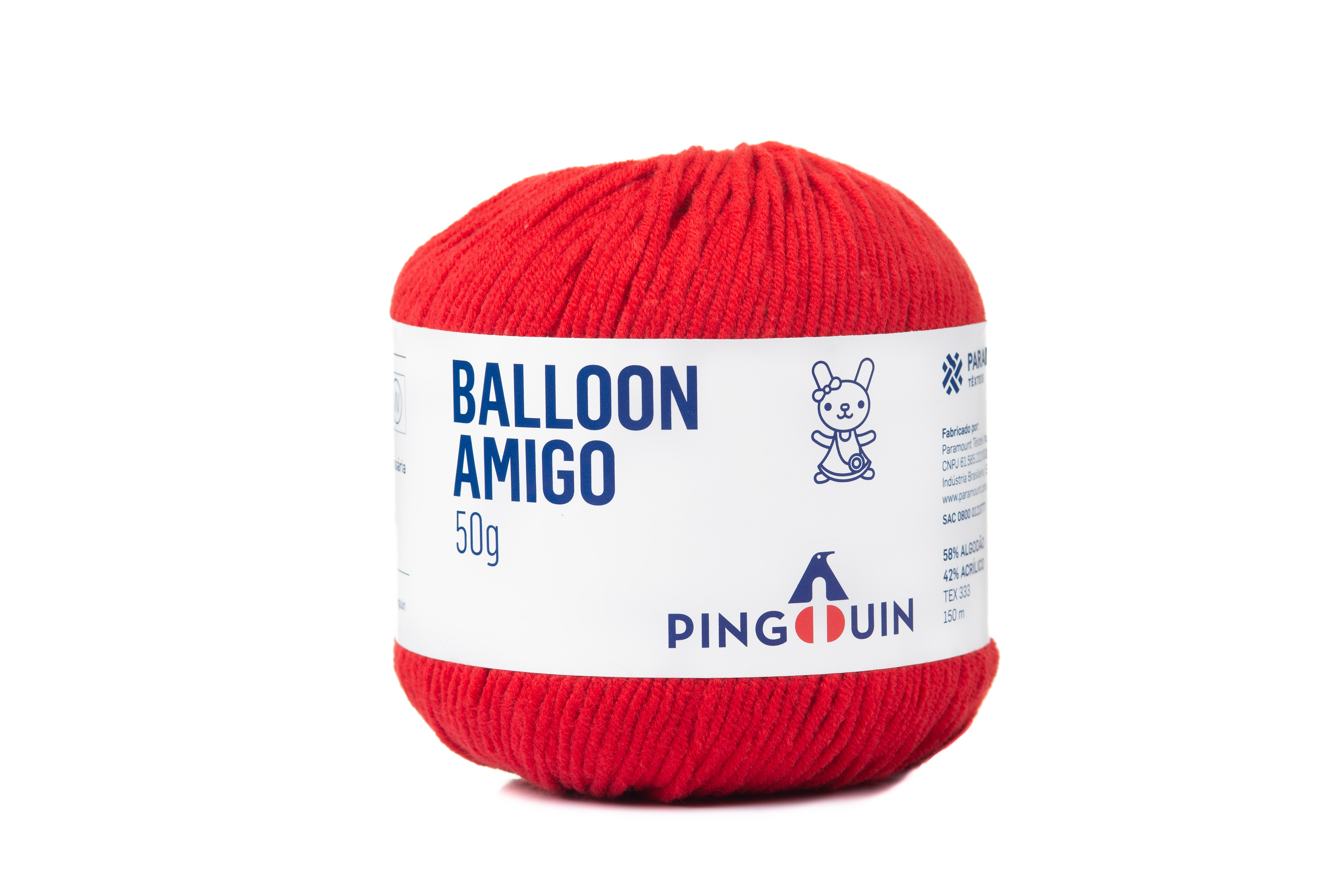 LINHA-BALLOON-AMIGO-PINGOUIN-150MT-50G---0314---TOMATE