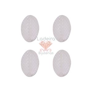 OVAL TRABALHADO PASSANTE 25X35MM EM ACRILICO COM 500GR