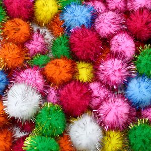 POMPOM DE BOLINHA FESTAO 30MM COM 50 PEÇAS