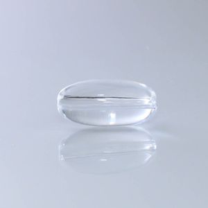 OVAL LISO PASSANTE 20X40MM EM ACRILICO COM 500GR