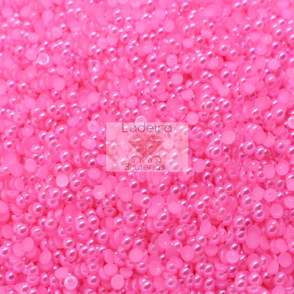 MEIA-PEROLA-PARA-COLAGEM--EM-ABS-3MM-250GR-206---ROSA-CHICLETE-Z6