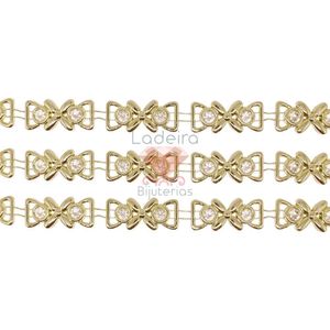 ALJOFRE DOURADO LAÇO C/STRASS