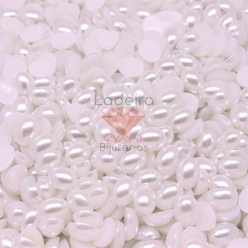 MEIA-PEROLA-PARA-COLAGEM-OVAL-8X10MM-EM-ABS-COM-500GR-209---BRANCO-209