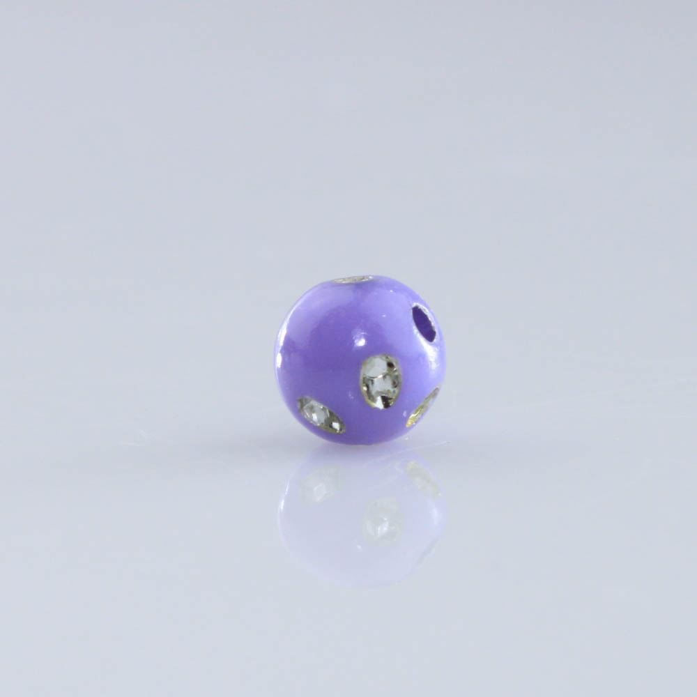 BOLA COM STRASS 08MM EM ACRILICO COM 500GR