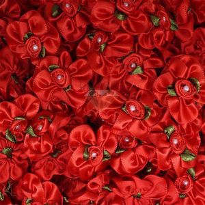 FLOR DE TECIDO COM PÉROLA 3CM - 200PCS