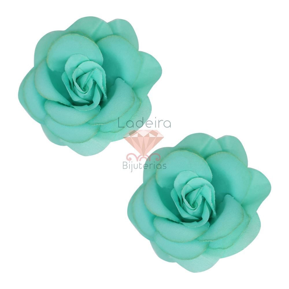 ROSA-DE-TECIDO-10CM--PACOTE-C--50PCS-PE032---VERDE-AGUA-CLARO