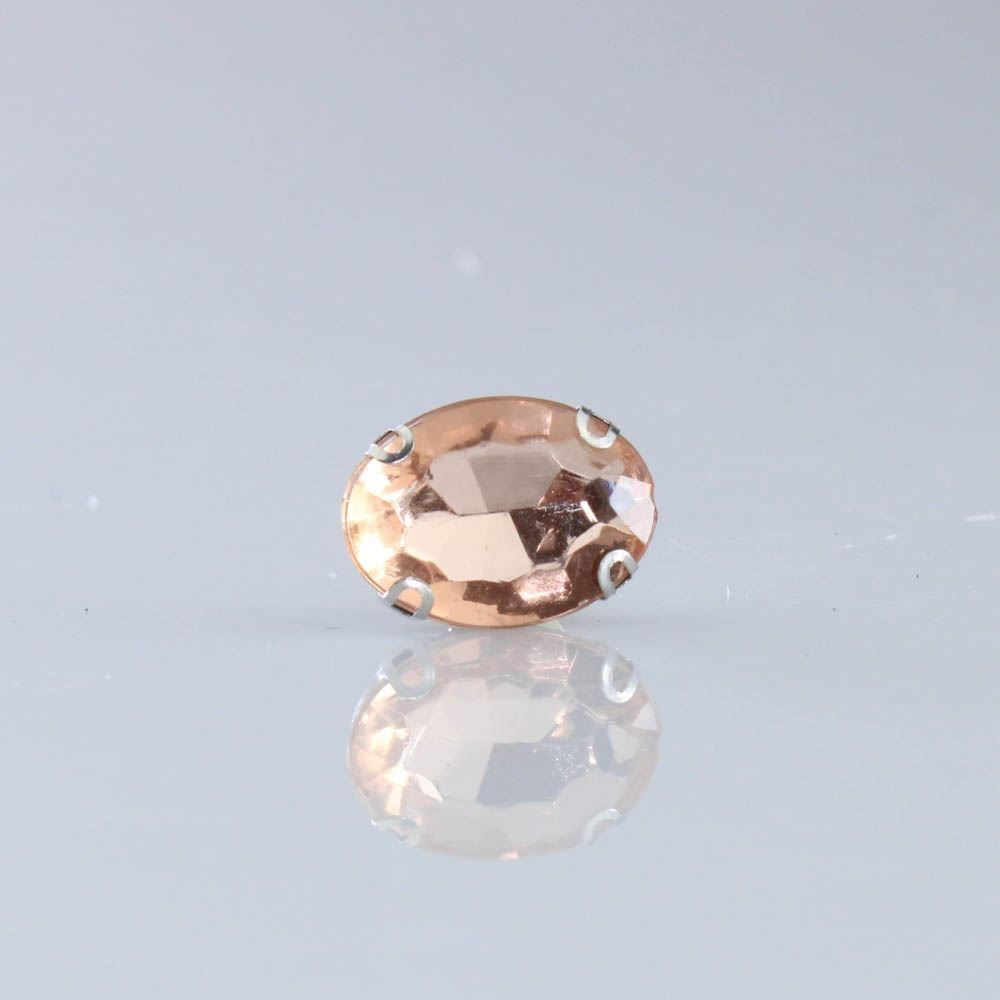 STRASS-ENGRAMPADO-OVAL-13X18MM-EM-METAL-E-ACRILICO-COM-500-PECAS-253D---PESSEGO-TRANSPARENTE