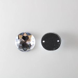 CHATON PARA COSTURA REDONDO 16MM EM ACRILICO COM 500 PEÇAS