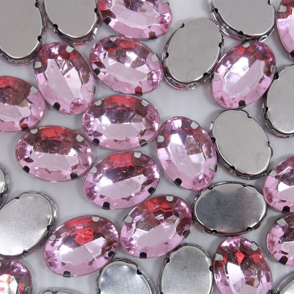 CHATON-ENGRAMPADO-NIQUEL-OVAL-10X14MM-EM-ACRILICO-COM-250-PECAS-134KR---ROSE-CLARO-134