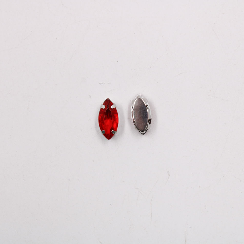 CHATON-ENGRAMPADO-NAVETE-6X12MM-EM-ACRILICO-COM-1000-PECAS---201---VERMELHO