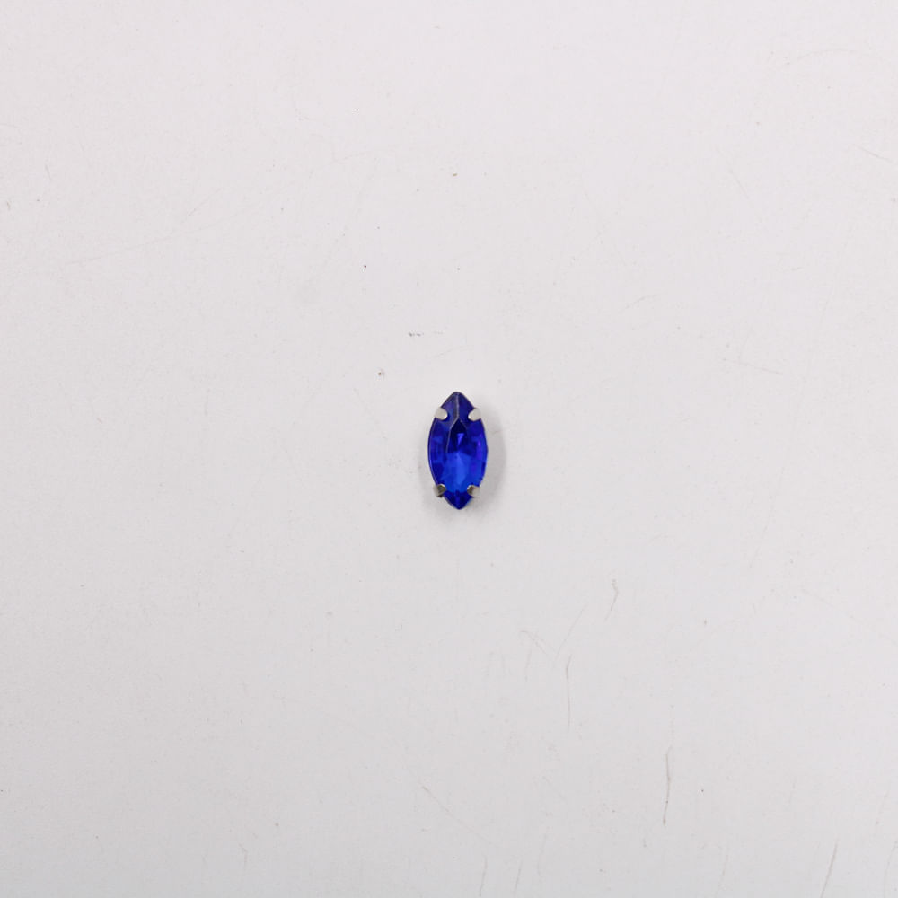 CHATON-ENGRAMPADO-NAVETE-6X12MM-EM-ACRILICO-COM-1000-PECAS---AZUL-ROYAL