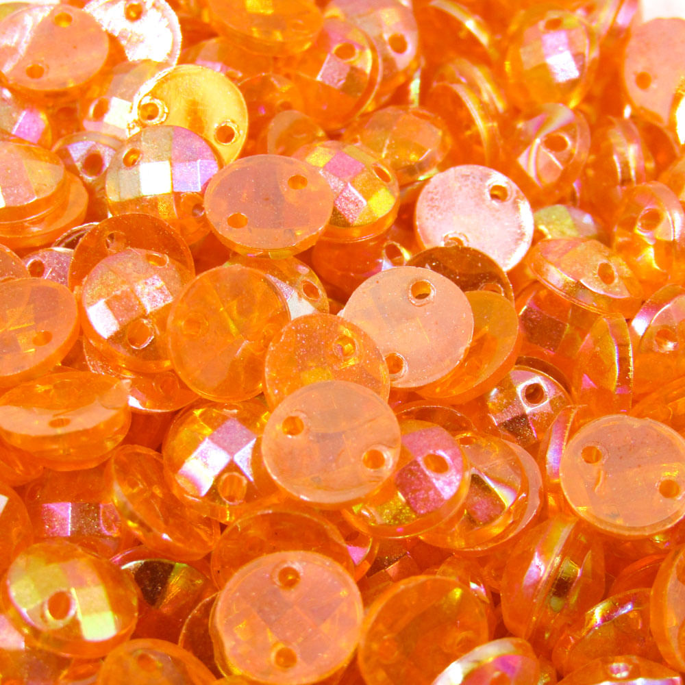 CHATON-PARA-COLAGEM-REDONDO-SEXTAVADO-IRISADO-8MM-EM-ACRILICO-COM-250GR-921C---LARANJA-AB