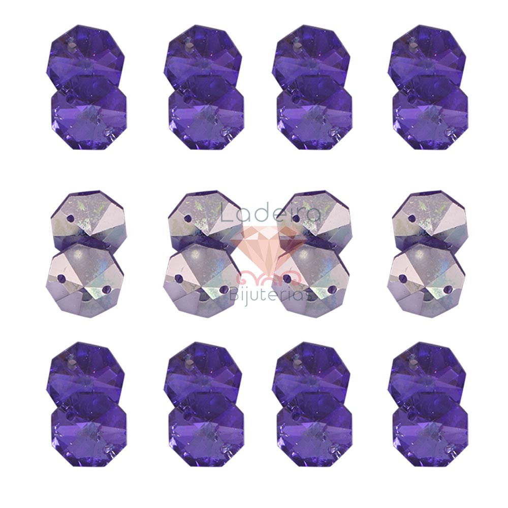 CASTANHA-COM-DOIS-FUROS-BASE-PRATA-14MM-EM-VIDRO-COM-200-PECAS-NA-CARTELA-SG042---ROXO-AB