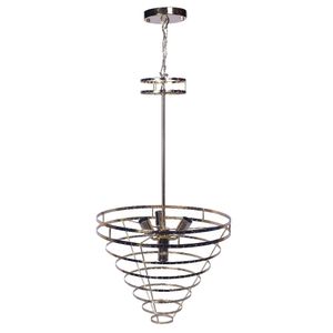 BASE DE LUSTRE IMPERIAL CROMADO 40CM E  421 SAIDAS