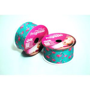 FITA DE GORGURAO FLAMINGOS PROGRESSO 38MM COM 10 METROS