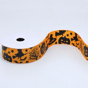 FITA DE GORGURAO HALLOWEEN 38MM EM POLIESTER COM 9 METROS