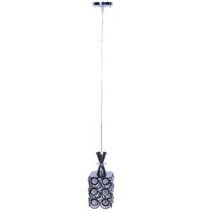 LUSTRE QUADRADO DE ARGOLA 1 PENDENTE 75X22X30CM EM FERRO UNIDADE