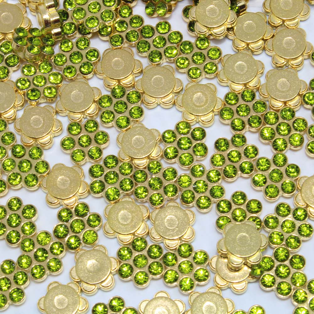 FLOR-COM-STRASS-10MM-EM-ABS-E-VIDRO-COM-250-PECAS-214---VERDE-CLARO-Z14