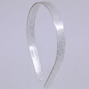 TIARA GLITTER 15MM EM PLASTICO COM 12 PEÇAS