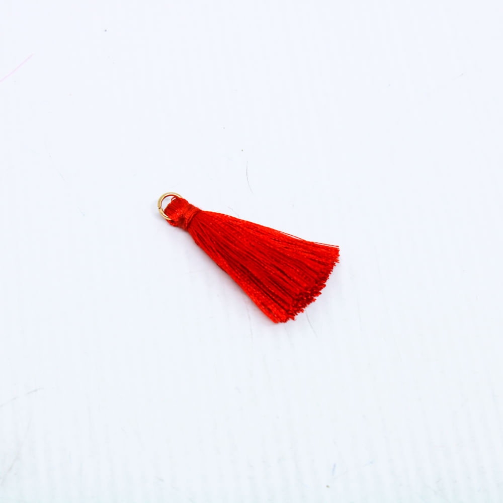 PINGENTE-POMPOM-TASSEL-35MM-EM-POLIESTER-COM-100-PECAS-201---VERMELHO-Z1