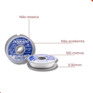 FIO DE NYLON 0.30MM C/20RL DE 100M CADA