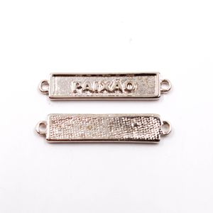 PLACA PARA PULSEIRA PAIXAO 34X07MM EM ZAMAC COM 100GR