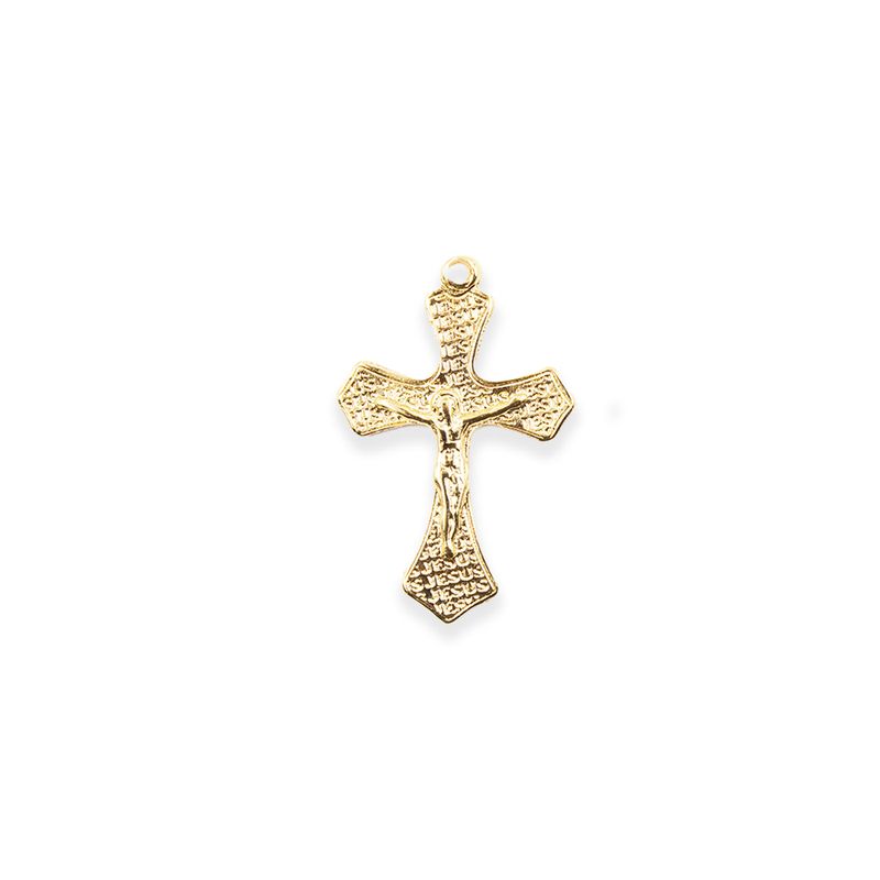 PINGENTE-CATAFORETICO-CRUCIFIXO-JESUS-45X30MM-EM-ZAMAC-COM-12-PECAS---DOURADO