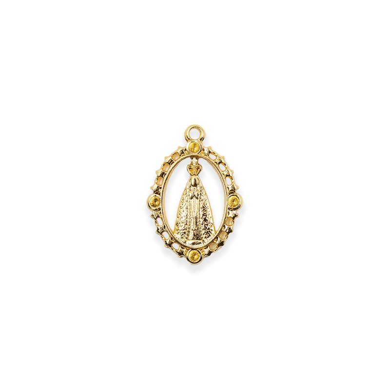 PINGENTE-CATAFORETICO-NOSSA-SENHORA-30X20MM-EM-ZAMAC-COM-12-PECAS---DOURADO