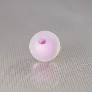 BOLA FOSCA COM MIOLO PASSANTE 10MM EM ACRILICO COM 50G