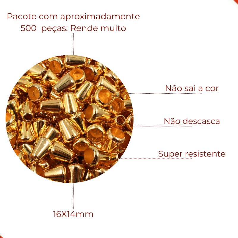 PONTEIRA-CONE-16X14MM-EM-ABS-COM-500-PECAS---DOURADO