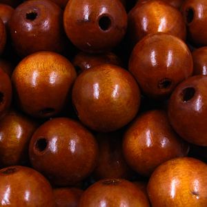 BOLA PASSANTE 22MM EM MADEIRA COM 500G