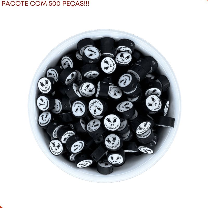 ENTREMEIO-FIMO-REDONDO-CAVEIRA-10MM-EM-PVC-COM-500-PECAS---PRETO-E-BRANCO