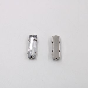 CHATON ENGRAMPADO PALITO 06X18MM EM METAL E ACRILICO COM 500 PEÇAS