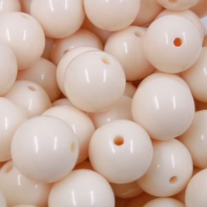 BOLA PLASTICA LEITOSA PASSANTE 18MM COM 50G