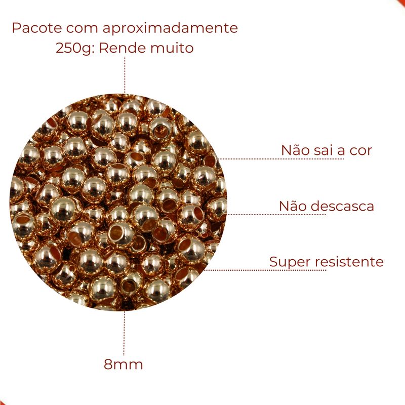 BOLA-LISA-VAZADA-08MM-EM-ABS-COM-250GR---DOURADO