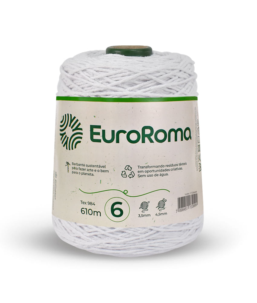 BARBANTE-EUROROMA-COLORIDO-N6-4-6-610M-COM-600G---209---BRANCO-209