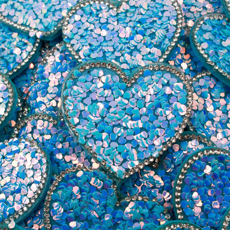 APLIQUE-CORACAO-COM-LANTEJOULA-E-STRASS-50X45MM-EM-EVA-COM-100-PECAS---AZUL-TIFFANY