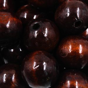 BOLA PASSANTE 24MM EM MADEIRA COM 500G