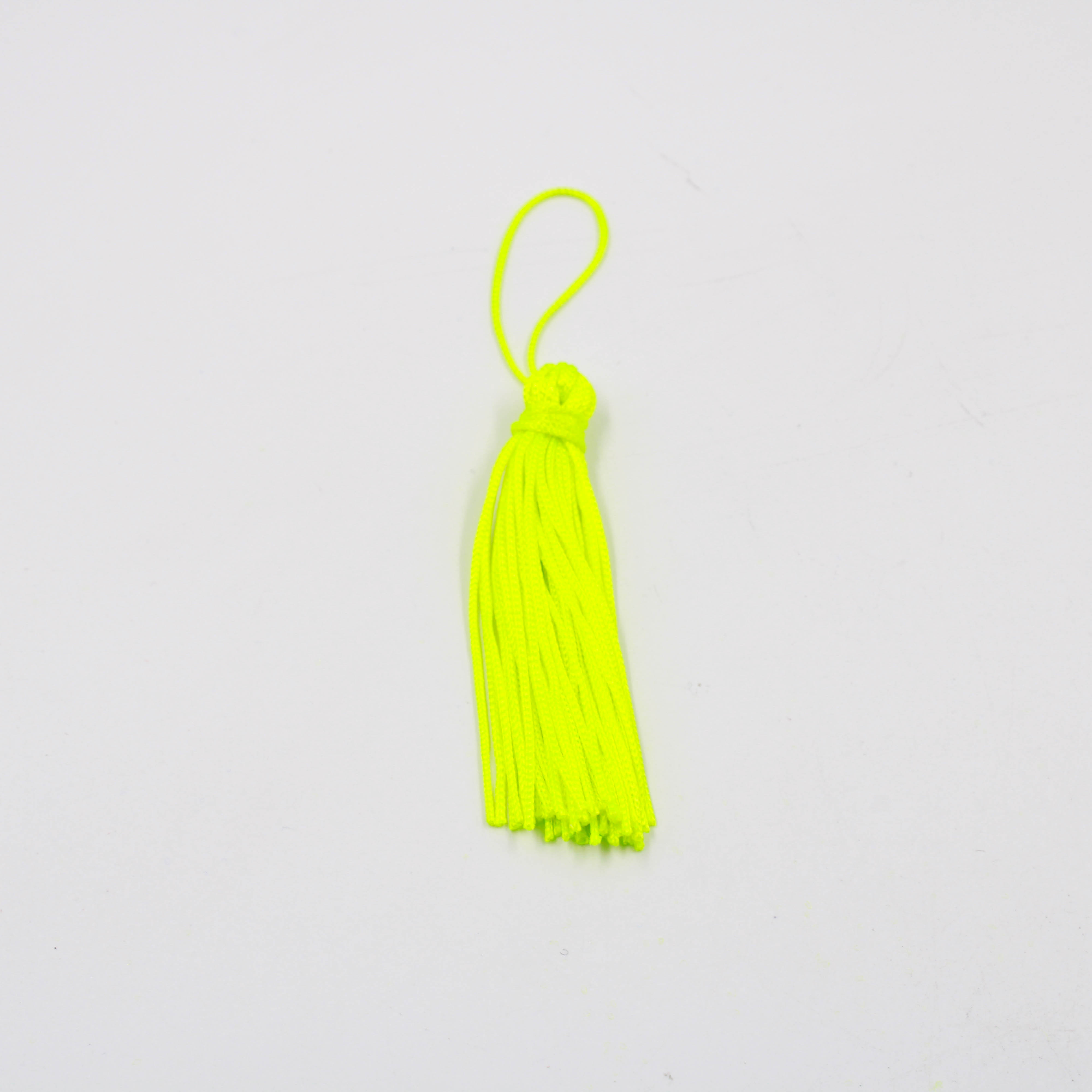 PINGENTE-POMPOM-TASSEL-70MM-EM-POLIESTER-COM-10-PECAS-033M---AMARELO-NEON